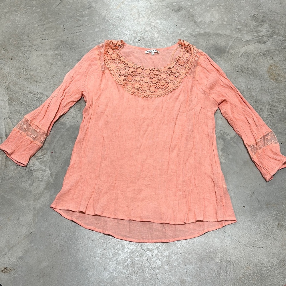 Truly 4 you brand Coral top /‎ Size XL / E-51